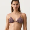 Bikini triangular con fruncido