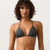 Bikinis triangulares de jacquard con efecto lavado Bikinis triangulares de jacquard con efecto lavado