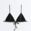 Bikinis triangulares de jacquard con efecto lavado Bikinis triangulares de jacquard con efecto lavado