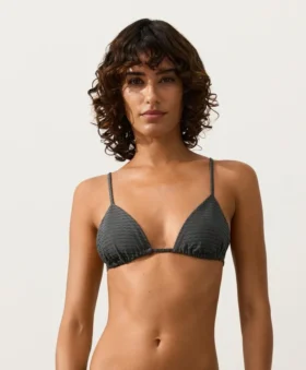 Bikinis triangulares de jacquard con efecto lavado