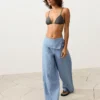 Bikinis triangulares de jacquard con efecto lavado Bikinis triangulares de jacquard con efecto lavado