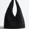 Bolso de nailon plisado