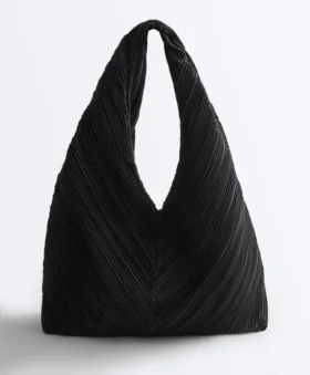 Bolso de nailon plisado Bolso de nailon plisado