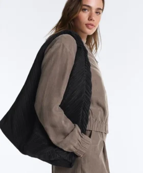 Bolso de nailon plisado Bolso de nailon plisado