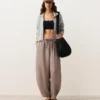 Pantalones de globo 100 % lino