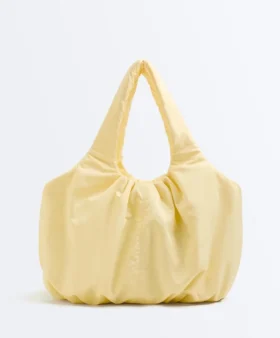 Bolso shopper fruncido