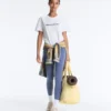 Bolso shopper fruncido