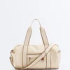 Bolso tipo boliche de lona