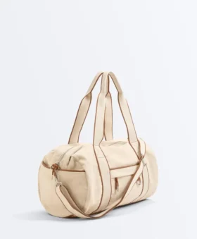 Bolso tipo boliche de lona