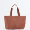 Bolso tipo shopper blando con cremallera