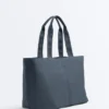 Bolso tipo shopper blando con cremallera
