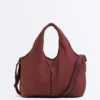 Bolso tipo shopper con ribete en contraste Bolso tipo shopper con ribete en contraste