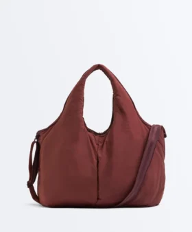 Bolso tipo shopper con ribete en contraste
