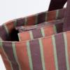 Bolso tote de lona a rayas