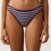 Braguitas de bikini clásicas con rayas texturizadas Braguitas de bikini clásicas con rayas texturizadas