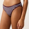 Braguitas de bikini clásicas con rayas texturizadas Braguitas de bikini clásicas con rayas texturizadas