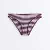 Braguitas de bikini clásicas con rayas texturizadas Braguitas de bikini clásicas con rayas texturizadas
