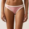 Braguitas de bikini clásicas con ribete en contraste