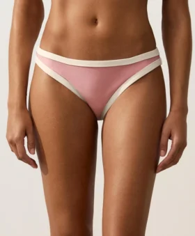 Braguitas de bikini clásicas con ribete en contraste