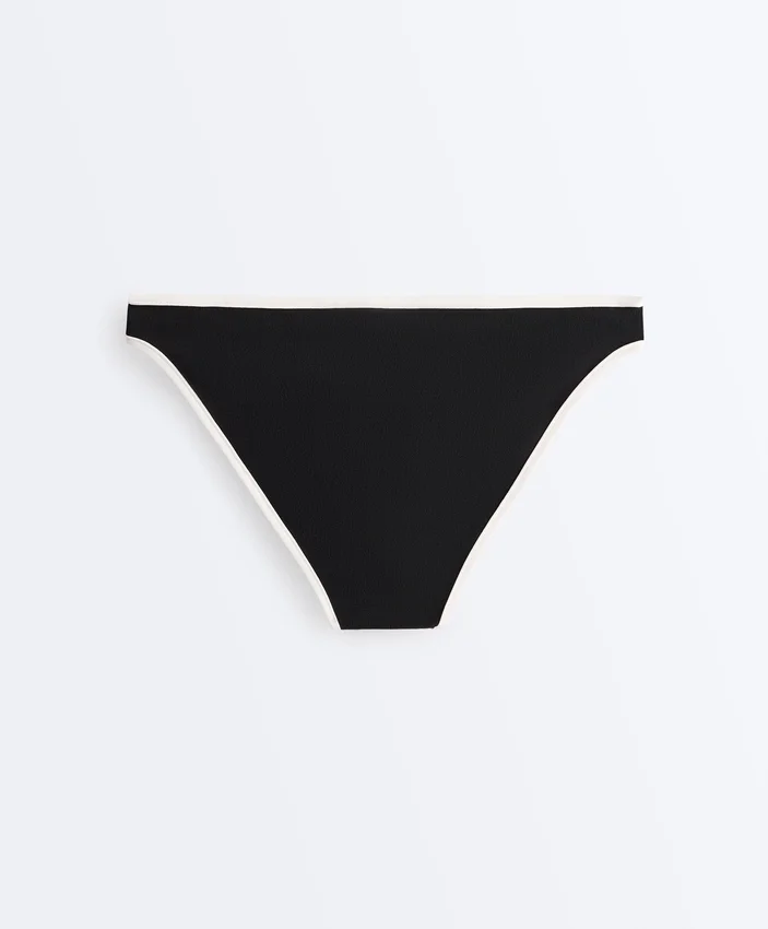 Braguitas de bikini clásicas con ribete en contraste Braguitas de bikini clásicas con ribete en contraste