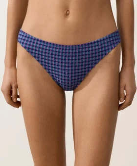 Braguitas de bikini clásicas de cuadros vichy
