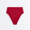Braguitas de bikini de cintura alta con textura de gofre