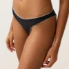 Braguitas de bikini de cobertura media con corte en U y ribete Braguitas de bikini de cobertura media con corte en U y ribete