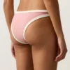 Braguitas de bikini de cobertura media con corte en U y ribete en contraste Braguitas de bikini de cobertura media con corte en U y ribete en contraste