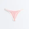 Braguitas de bikini de cobertura media con corte en U y ribete en contraste Braguitas de bikini de cobertura media con corte en U y ribete en contraste
