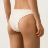 Braguitas de bikini de cobertura media con corte en U y tejido de ganchillo con textura de burbujas Braguitas de bikini de cobertura media con corte en U y tejido de ganchillo con textura de burbujas