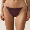 Braguitas de bikini de cobertura media con lazos