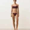 Braguitas de bikini de cobertura media con lazos