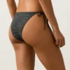 Braguitas de bikini de cobertura media con lazos en jacquard con efecto lavado Braguitas de bikini de cobertura media con lazos en jacquard con efecto lavado