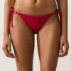 Braguitas de bikini de cobertura media con tejido tipo gofre y lazos Braguitas de bikini de cobertura media con tejido tipo gofre y lazos