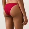 Braguitas de bikini de cobertura media con tejido tipo gofre y lazos Braguitas de bikini de cobertura media con tejido tipo gofre y lazos
