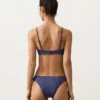 Braguitas de bikini de corte en U y cobertura media con estampado de cuadros vichy Braguitas de bikini de corte en U y cobertura media con estampado de cuadros vichy