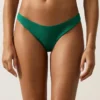 Braguitas de bikini de corte en U y cobertura media de piqué Braguitas de bikini de corte en U y cobertura media de piqué