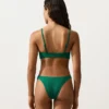 Braguitas de bikini de corte en U y cobertura media de piqué Braguitas de bikini de corte en U y cobertura media de piqué