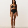 Braguitas de bikini de talle alto con ribete Braguitas de bikini de talle alto con ribete