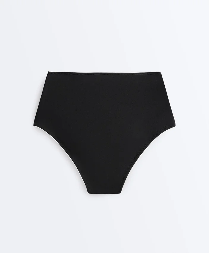 Braguitas de bikini de talle alto con ribete Braguitas de bikini de talle alto con ribete