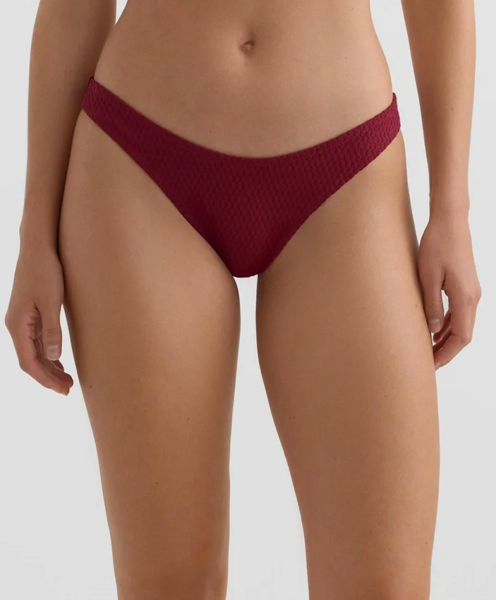Braguitas de bikinis brasileñas con corte en U y jacquard de cuadros pequeños Braguitas de bikinis brasileñas con corte en U y jacquard de cuadros pequeños