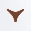 Braguitas de bikinis brasileñas con corte en U y tejido arrugado Braguitas de bikinis brasileñas con corte en U y tejido arrugado