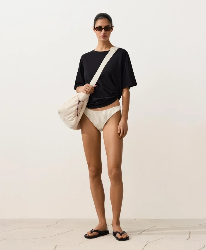 Braguitas de bikinis clásicas de croché con textura de burbujas Braguitas de bikinis clásicas de croché con textura de burbujas