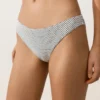 Braguitas de bikinis clásicas de jacquard con lunares Braguitas de bikinis clásicas de jacquard con lunares