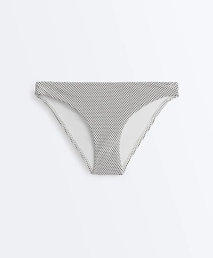 Braguitas de bikinis clásicas de jacquard con lunares Braguitas de bikinis clásicas de jacquard con lunares