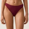 Braguitas de bikinis clásicas de jacquard de cuadros pequeños