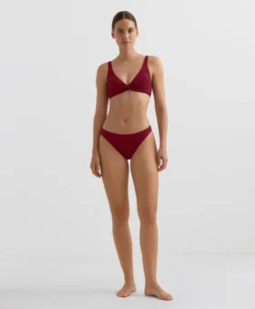 Partes de arriba de bikini halter de jacquard de cuadros mini