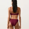 Braguitas de bikinis clásicas de jacquard de cuadros pequeños