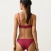 Top de bikini halter de jacquard geométrico Top de bikini halter de jacquard geométrico