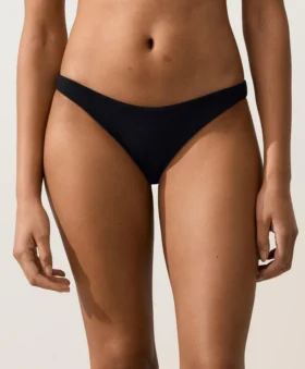 Braguitas de bikinis de cobertura media con corte en U